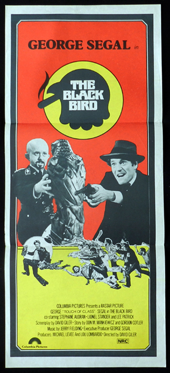 THE BLACK BIRD George Segal Maltese Falcon RARE Daybill Movie poster
