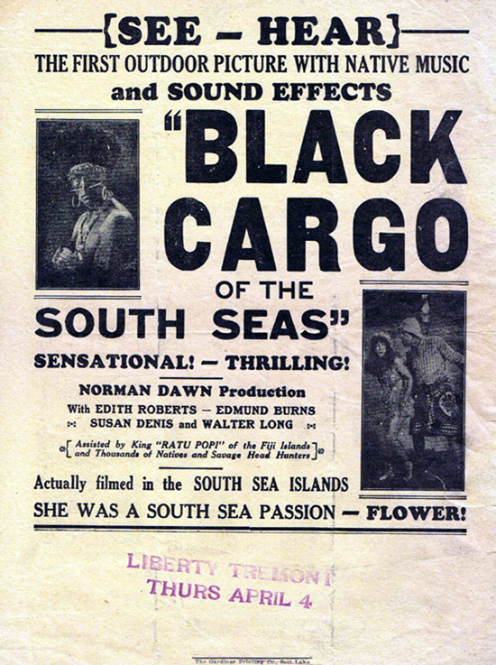 THE ADORABLE OUTCAST aka BLACK CARGO OF THE SOUTH SEAS 1928 Norman Dawn Movie Herald Australian Cinema Classic