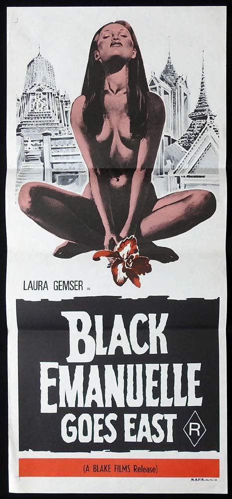 BLACK EMANUELLE GOES EAST Original Daybill Movie Poster Laura Gemser