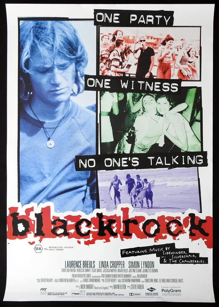 BLACKROCK Movie poster 1997 Steven Vidler Australian Cinema One sheet
