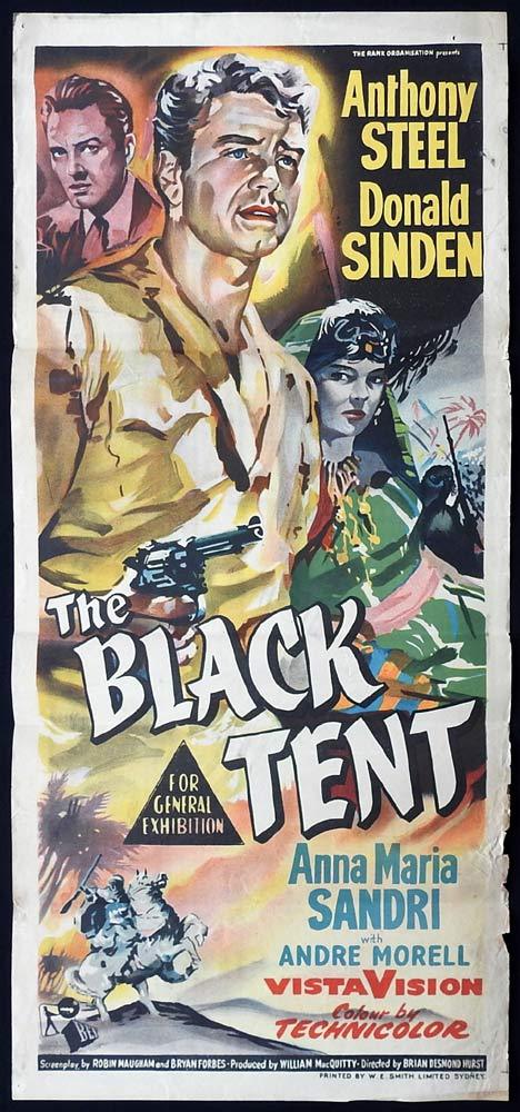 THE BLACK TENT Original Daybill Movie Poster Donald Sinden