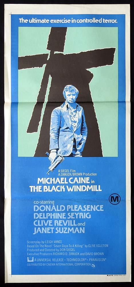 THE BLACK WINDMILL Original Daybill Movie poster Michael Caine