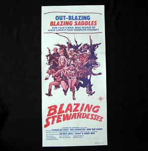 BLAZING STEWARDESSES (1975)-AIRLINE-daybill poster