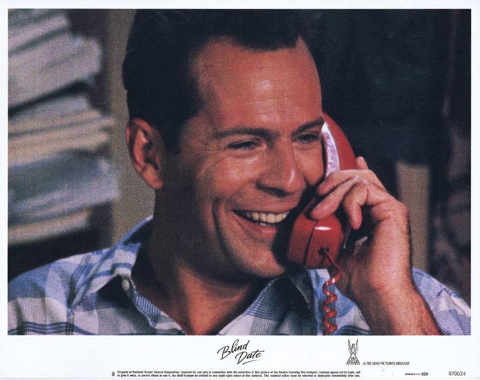 BLIND DATE Original Lobby Card 8 Bruce Willis Kim Basinger.