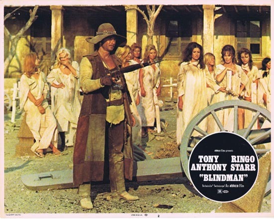 BLINDMAN 1972 Lobby Card 2 Tony Anthony Ringo Starr