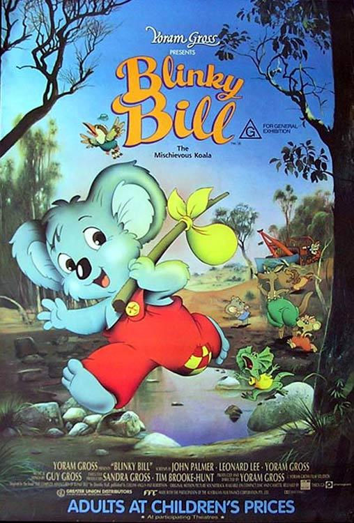 BLINKY BILL Original ROLLED 1 sheet movie poster Koala “A”