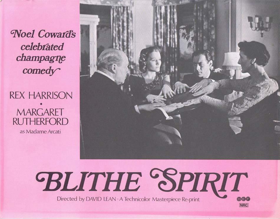 BLITHE SPIRIT Lobby Card 5 Rex Harrison Noel Coward Margaret Rutherford 1960s