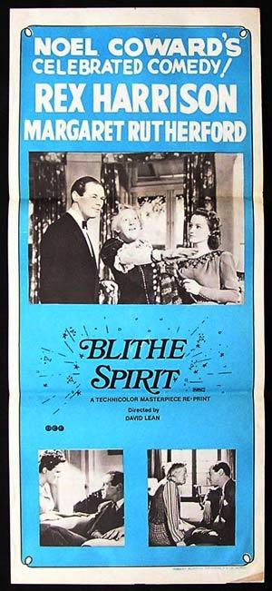 BLITHE SPIRIT Original Daybill Movie Poster Noel Coward Margaret Rutherford 72r