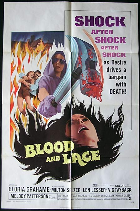 BLOOD AND LACE Original US One sheet Movie poster Gloria Grahame