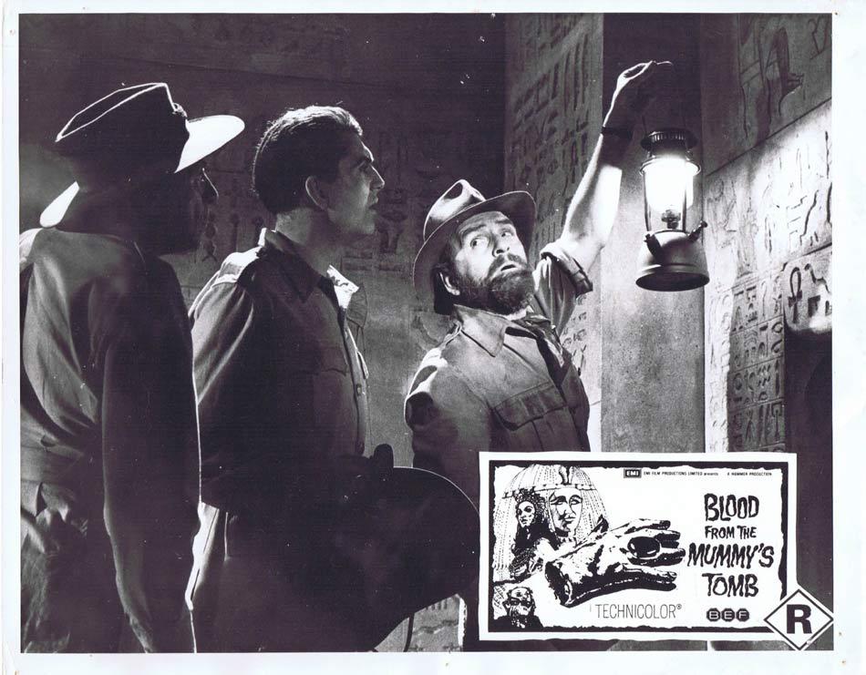BLOOD FROM THE MUMMY’S TOMB Lobby Card 4 Hammer Horror