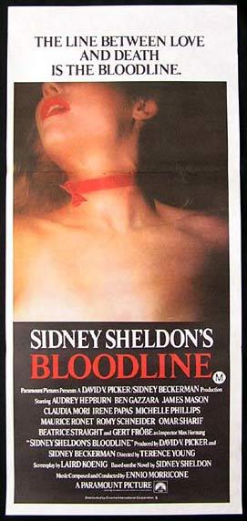 SIDNEY SHELDON’S BLOODLINE 1979 Audrey Hepburn Daybill Movie poster