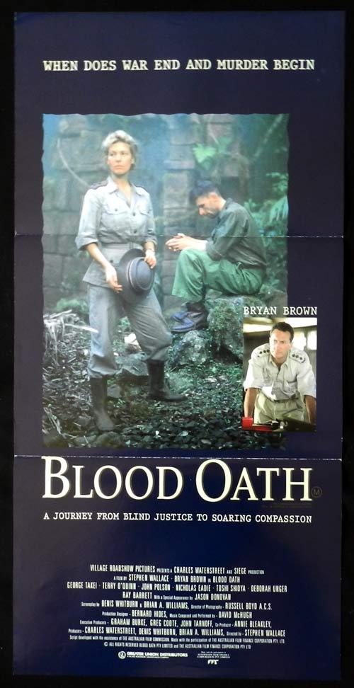 BLOOD OATH Original Daybill Movie Poster Bryan Brown Prisoners of the Sun