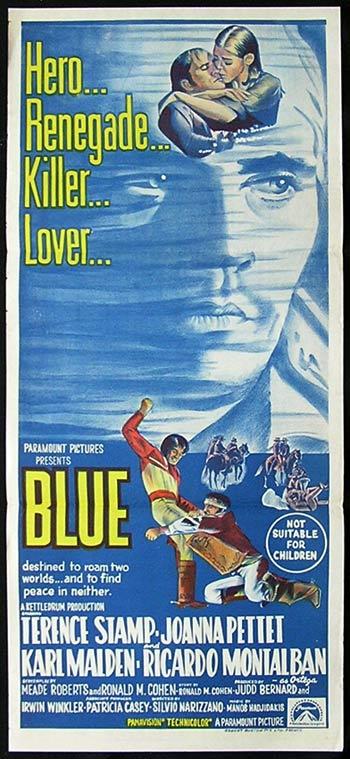 BLUE Australian daybill Movie Poster Terence Stamp Joanna Pettet