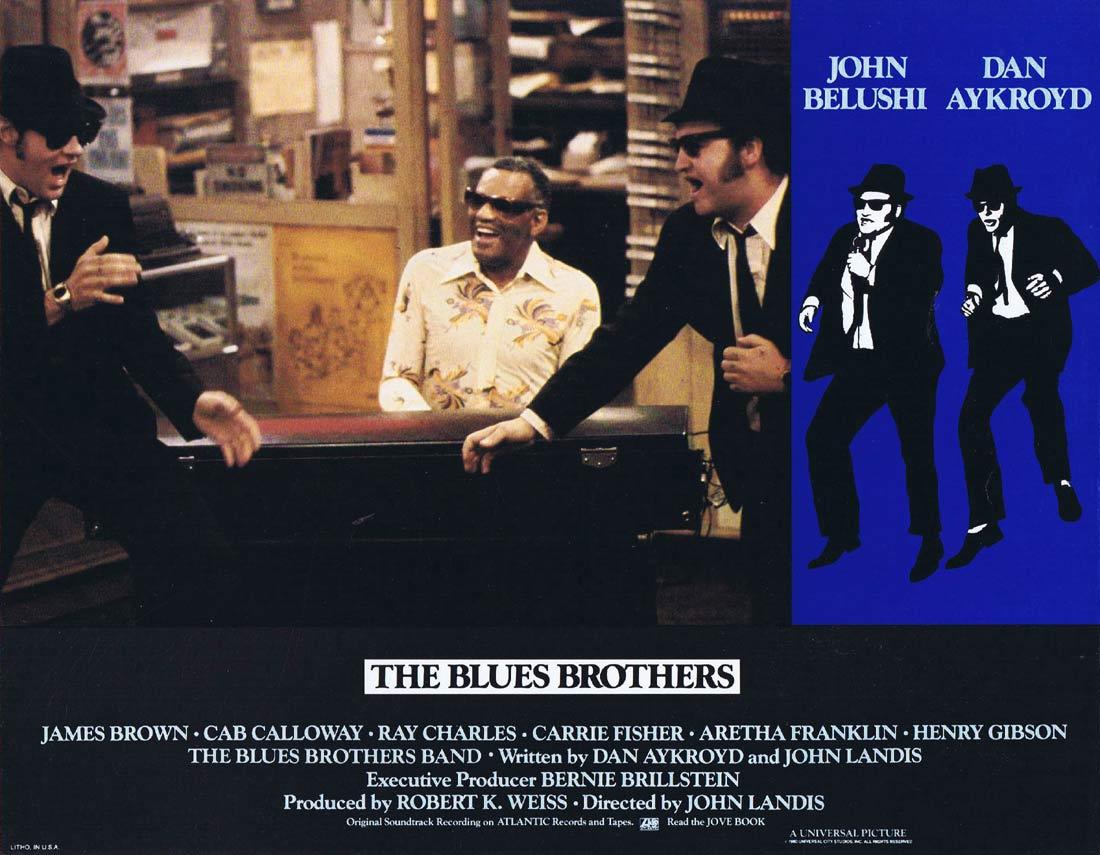 THE BLUES BROTHERS Vintage Lobby Card 6 Ray Charles John Belushi