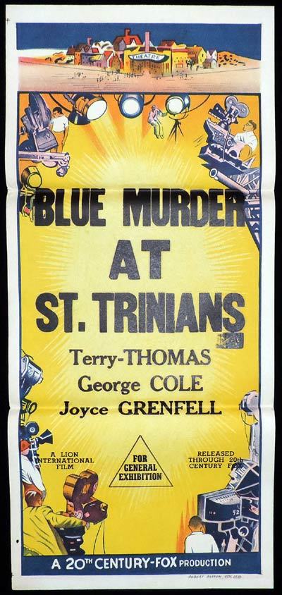 BLUE MURDER AT ST TRINIANS Stock Daybill Movie poster George Cole Terry-Thomas