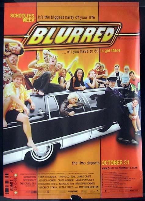 BLURRED Spiderbait SCHOOLIES Movie Poster Australian One sheet