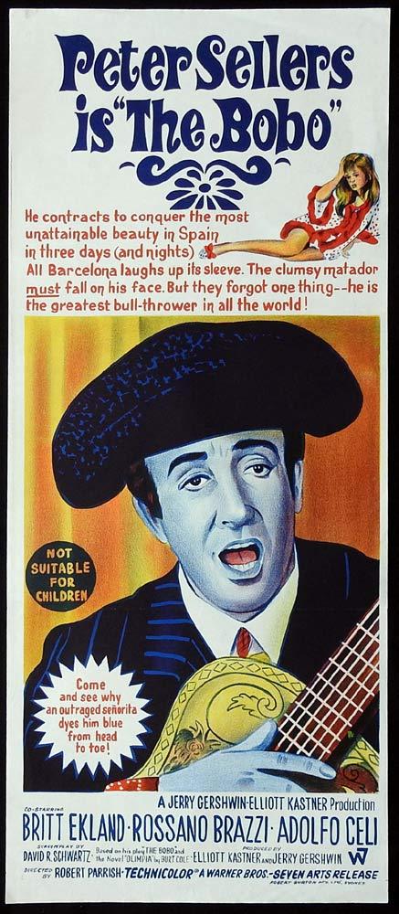 THE BOBO Original Daybill Movie Poster Peter Sellers Britt Ekland