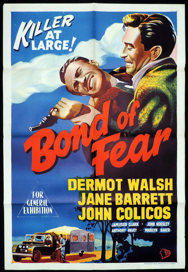 BOND OF FEAR One Sheet Movie Poster Dermot Walsh Film Noir