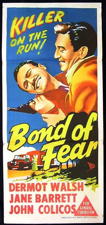 BOND OF FEAR Daybill Movie poster Dermot Walsh British Film Noir