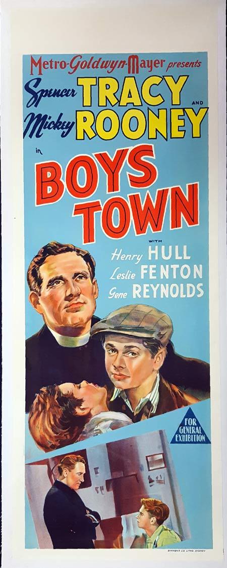 BOYS TOWN Long Daybill Movie poster Spencer Tracy Mickey Rooney Henry Hull