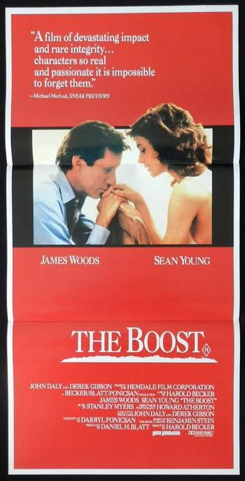 THE BOOST Daybill Movie poster 1988 James Woods COCAINE Drug use