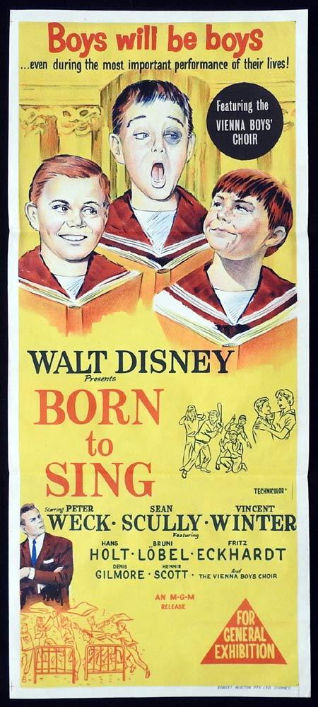 BORN TO SING Original Daybill Movie poster Vienna Boys Choir Almost Angels