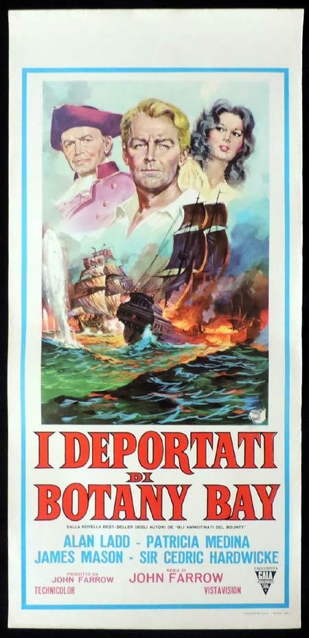 BOTANY BAY Italian Locandina Movie Poster Alan Ladd James Mason