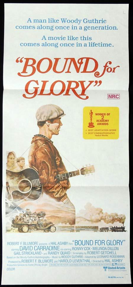 BOUND FOR GLORY Original Daybill Movie Poster David Carradine Ronny Cox