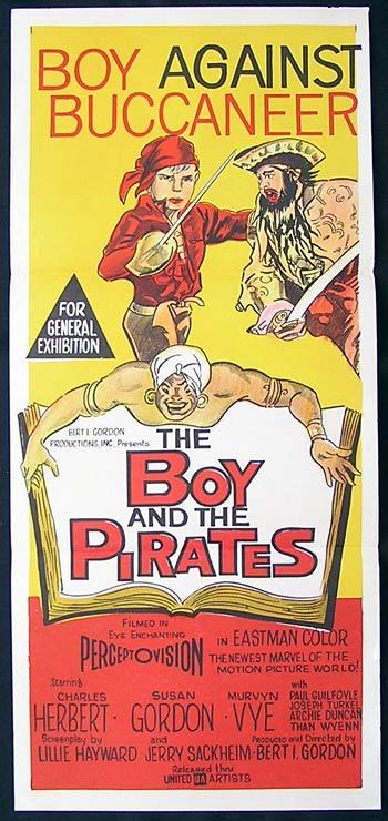 BOY AND THE PIRATES Rare Original daybill Movie Poster