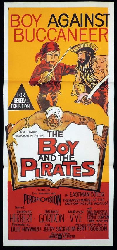 THE BOY AND THE PIRATES Original Daybill Movie Poster Charles Herbert