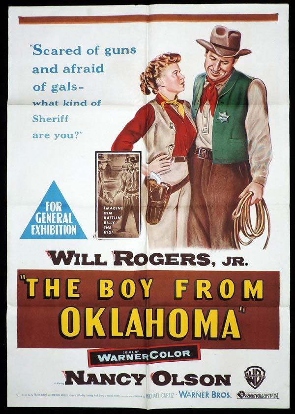 THE BOY FROM OKLAHOMA One Sheet Movie Poster Will Rogers Western