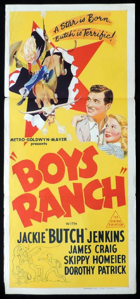 BOYS RANCH Original Daybill Movie Poster Jackie ‘Butch’ Jenkins