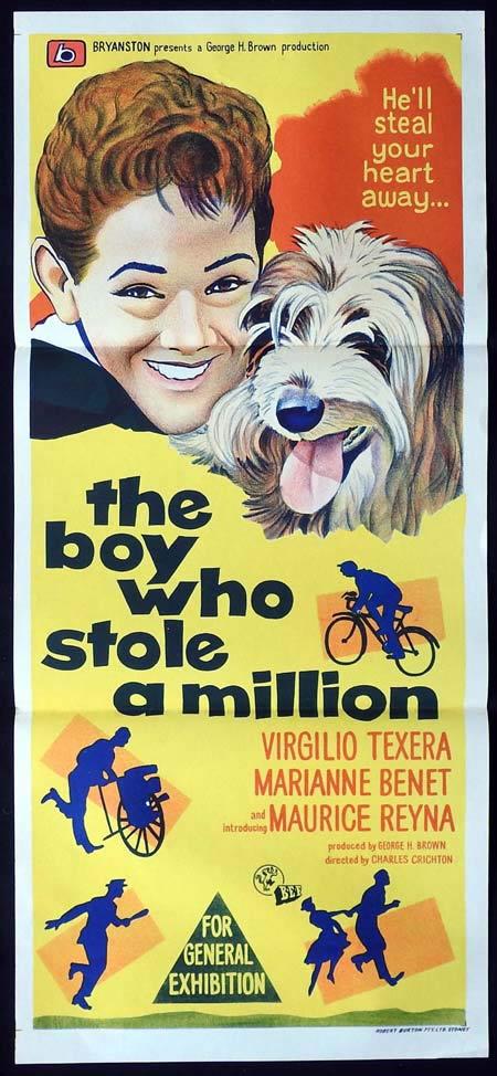 THE BOY WHO STOLE A MILLION Original Daybill Movie Poster Maurice Reyna Virgilio Teixeira