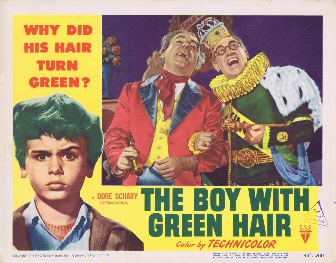 THE BOY WITH GREEN HAIR Lobby Card Robert Ryan Pat O’Brien Dean Stockwell