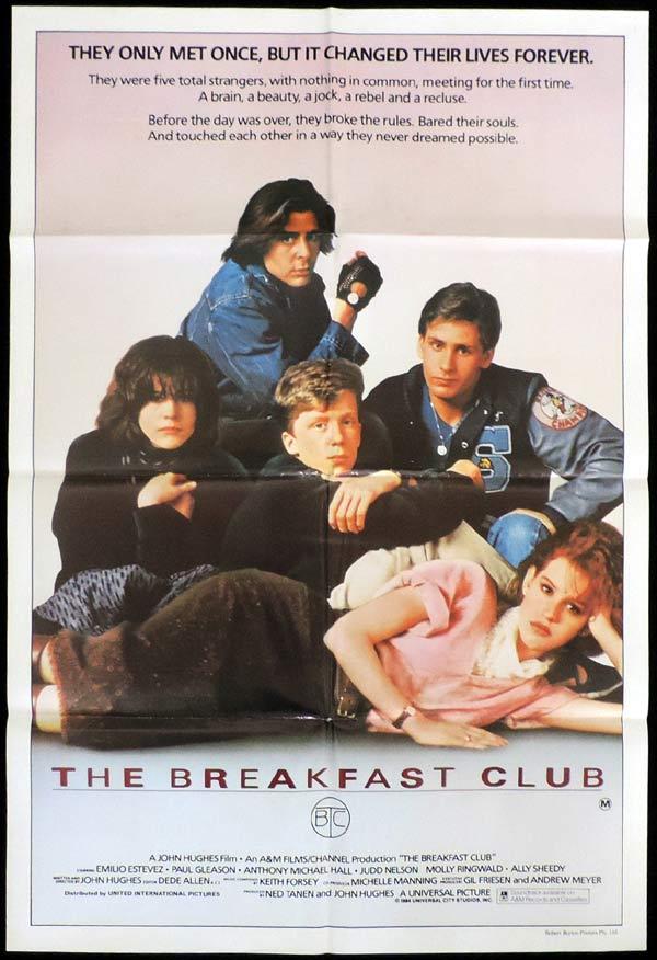 THE BREAKFAST CLUB One Sheet Movie Poster Emilio Estevez