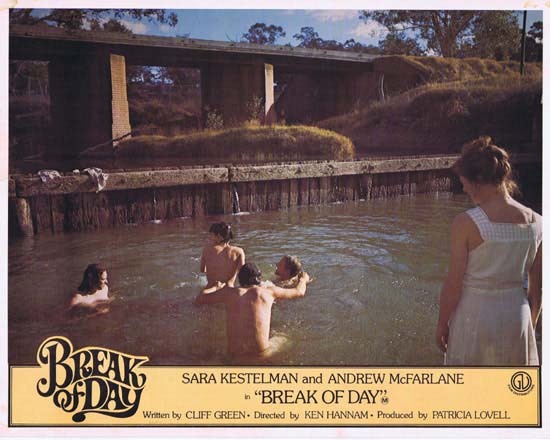 BREAK OF DAY Lobby Card 1 1976 RARE Australian Film