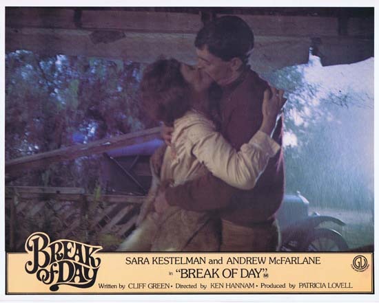 BREAK OF DAY Lobby Card 6 1976 RARE Australian Film