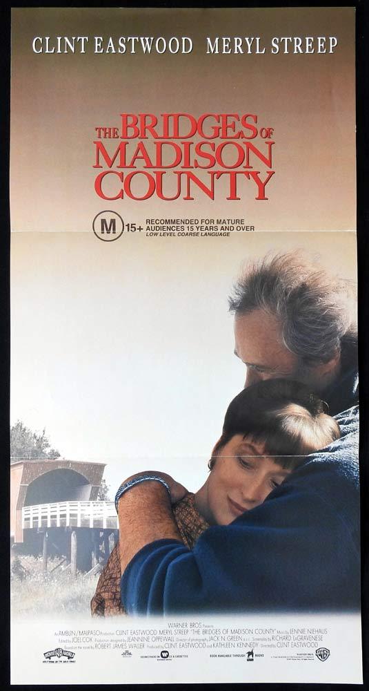 BRIDGES OF MADISON COUNTY Original Daybill Movie Poster Clint Eastwood