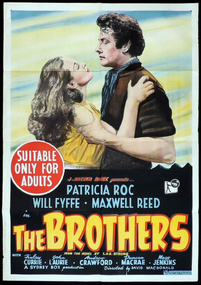 THE BROTHERS Original One sheet Movie Poster Patricia Roc Maxwell Reed