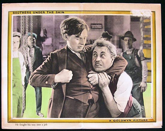 BROTHERS UNDER THE SKIN Lobby card Silent FIlm