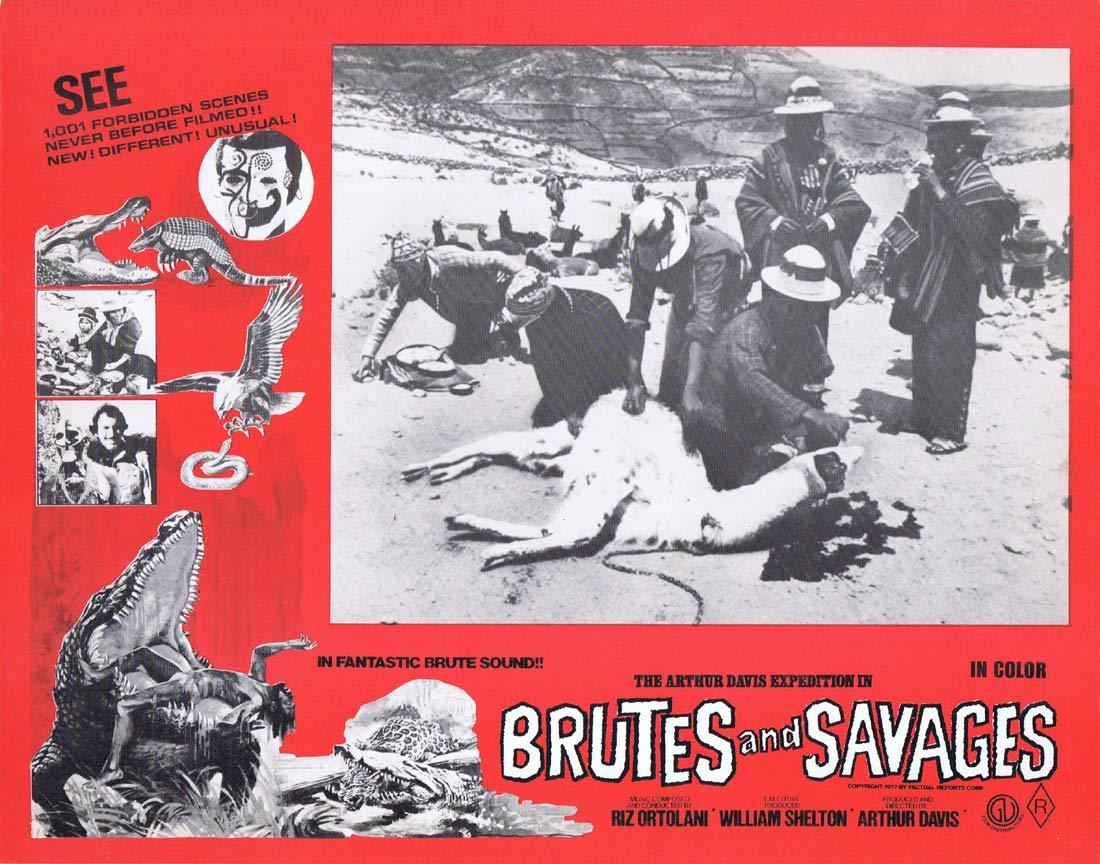 BRUTES AND SAVAGES Rare Australian Lobby Card 2 Arthur Davis Expedition