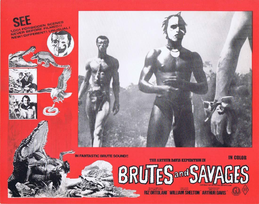 BRUTES AND SAVAGES Rare Australian Lobby Card 4 Arthur Davis Expedition