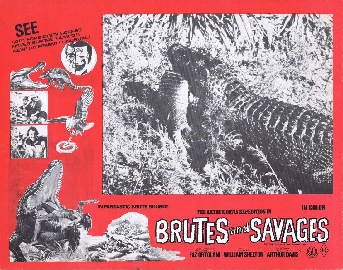 BRUTES AND SAVAGES Rare Australian Lobby Card 7 Arthur Davis Expedition