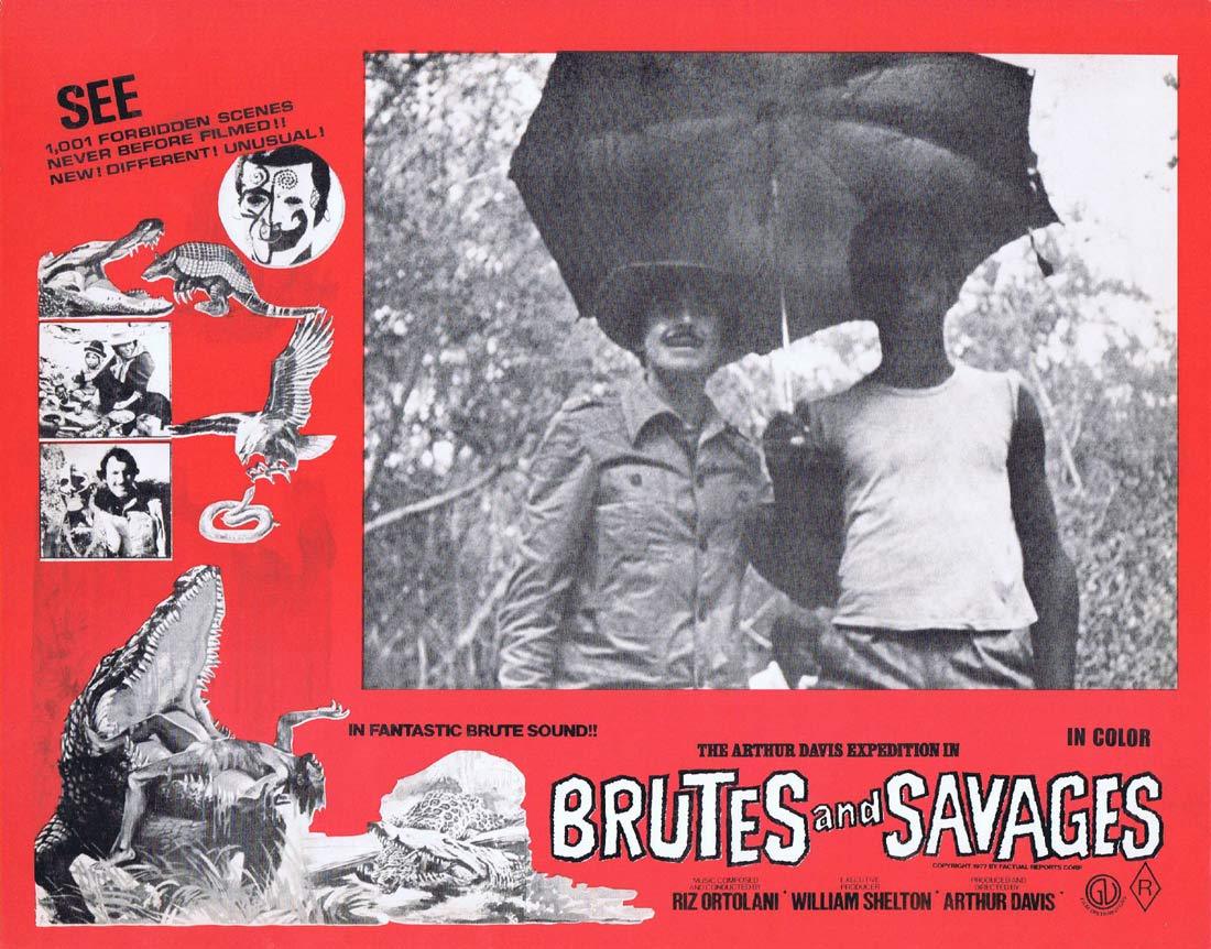BRUTES AND SAVAGES Rare Australian Lobby Card 8 Arthur Davis Expedition