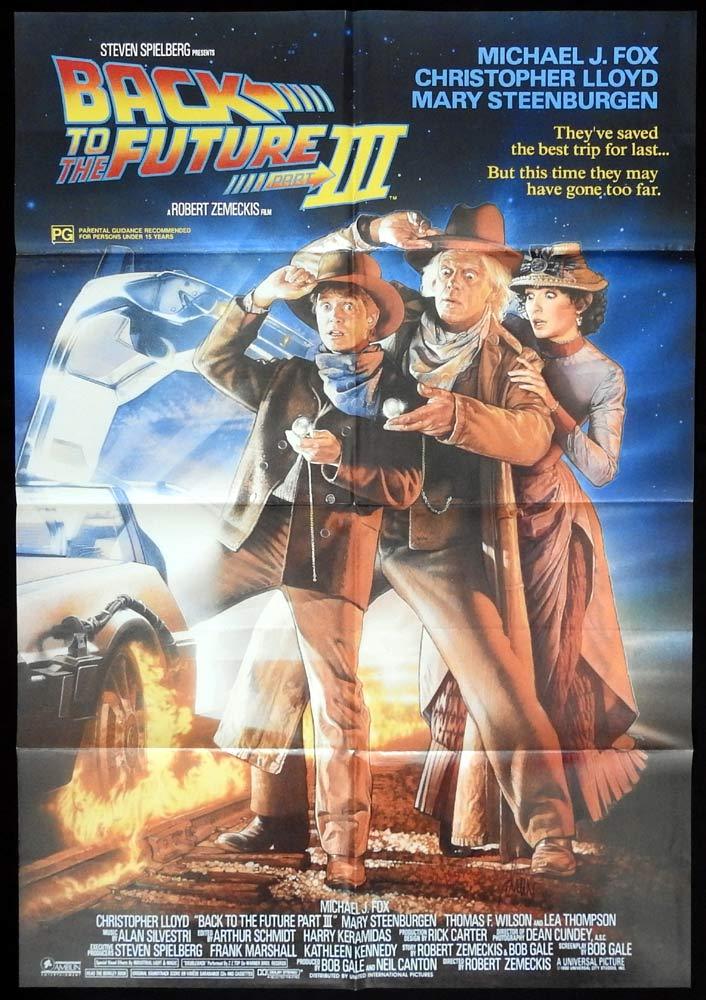BACK TO THE FUTURE 3 Australian One sheet Movie poster