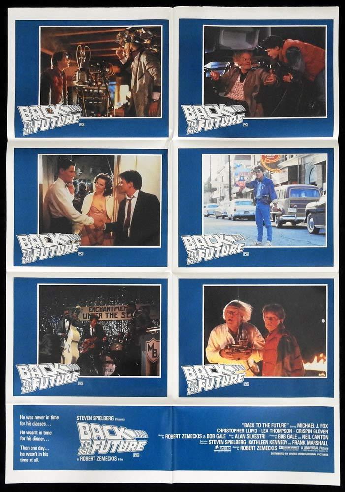 BACK TO THE FUTURE Original Photo Sheet Movie poster Michael J. Fox
