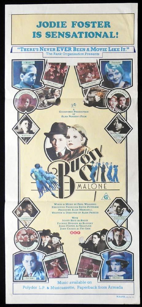 BUGSY MALONE Original Daybill Movie Poster Scott Baio