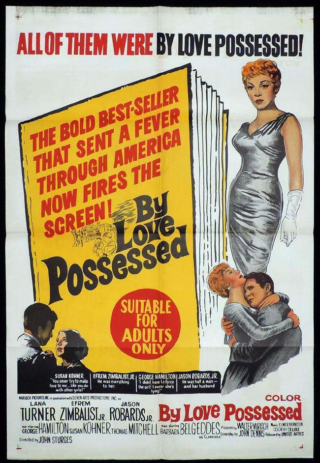 BY LOVE POSSESSED One Sheet Movie Poster Lana Turner
