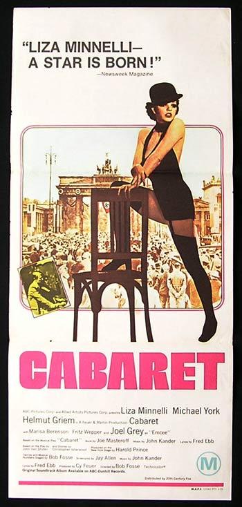 CABARET Original Daybill poster Liza Minnelli Joel Grey Bob Fosse