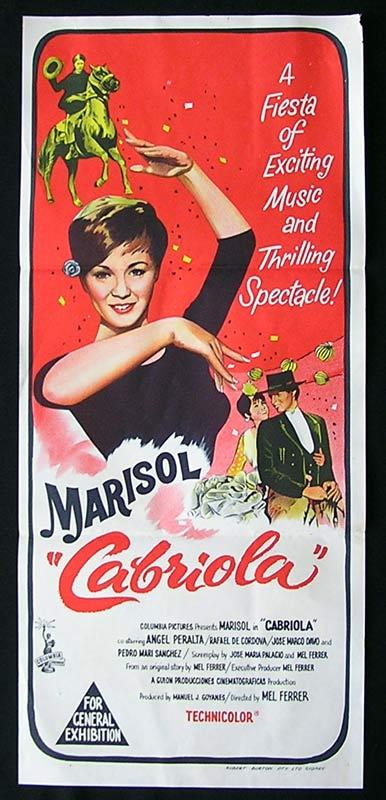 CABRIOLA Daybill Movie Poster Marisol Mel Ferrer